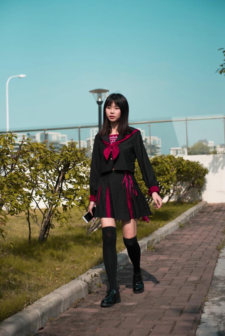 [魔镜街拍] 141 活力美术生JK美少女16502