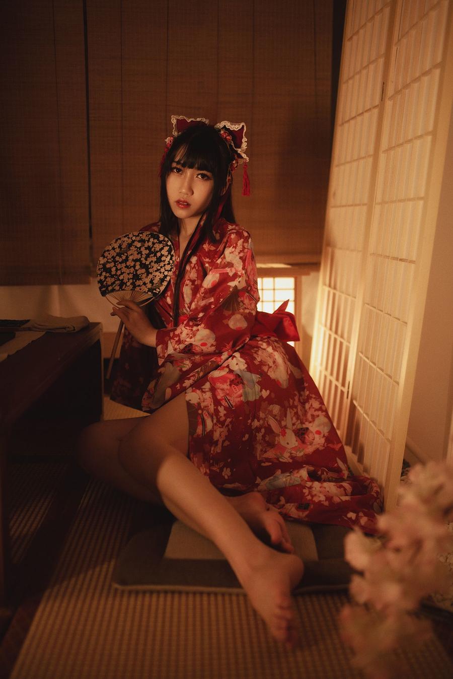 不呆猫-捆绑和服6981