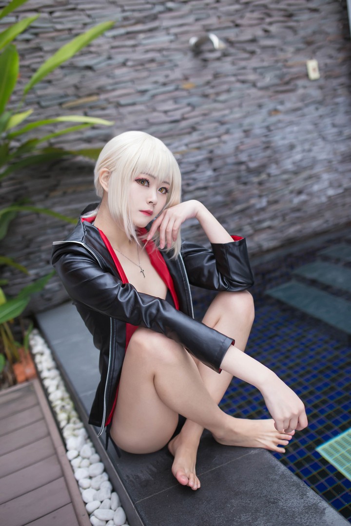 Coser@KaYa萱 NO.010 黑贞 黑呆毛泳装(KaYa&亚缇)14511