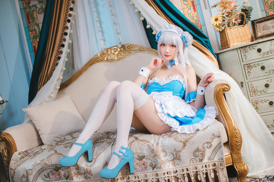 momoko葵葵-碧蓝航线小天鹅女仆6389
