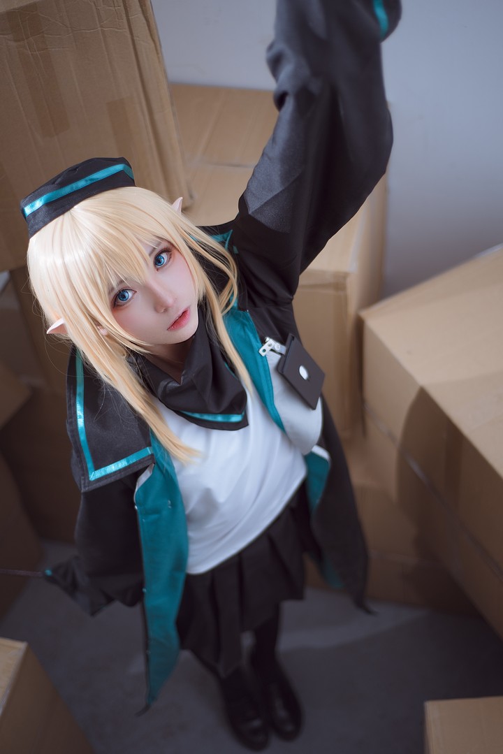Cien恩恩小姐姐cosplay《明日方舟》闪灵，绝美可爱双重魅力！-绅士乐园