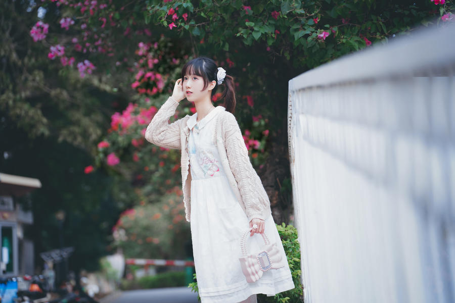Momoko葵葵绝美瞬间，采花少女与你一起去集市-绅士乐园