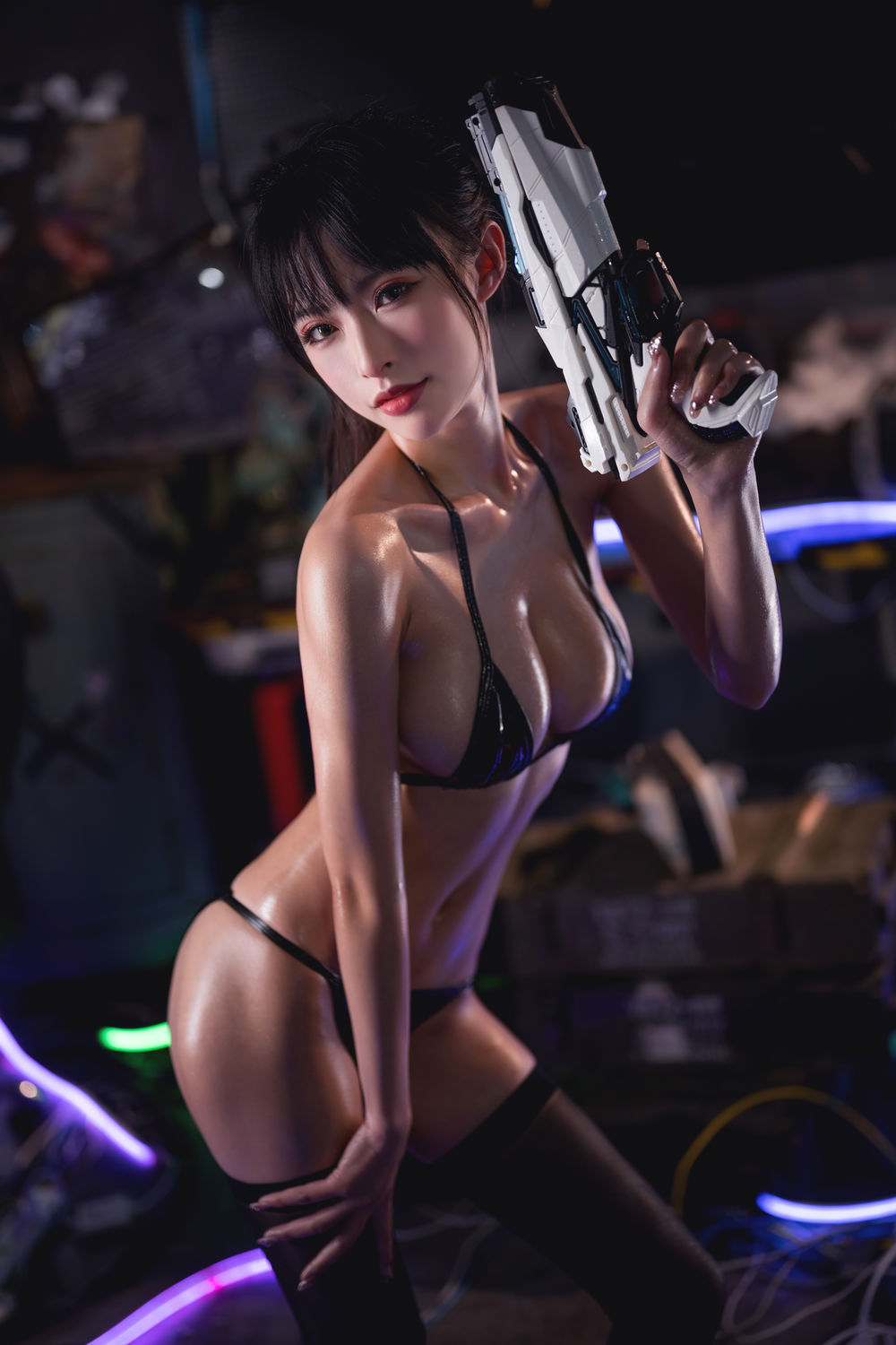 清水由乃-抹油比基尼20289